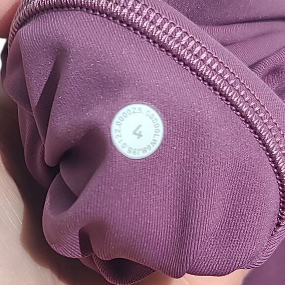 Lululemon Swift Speed High-Rise Crop 21" Vintage Plum Size 4 - Picture 5 of 5